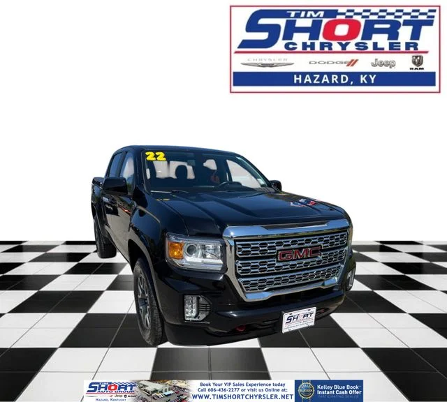 Used 2022 Black GMC AT4 w/Cloth image 1