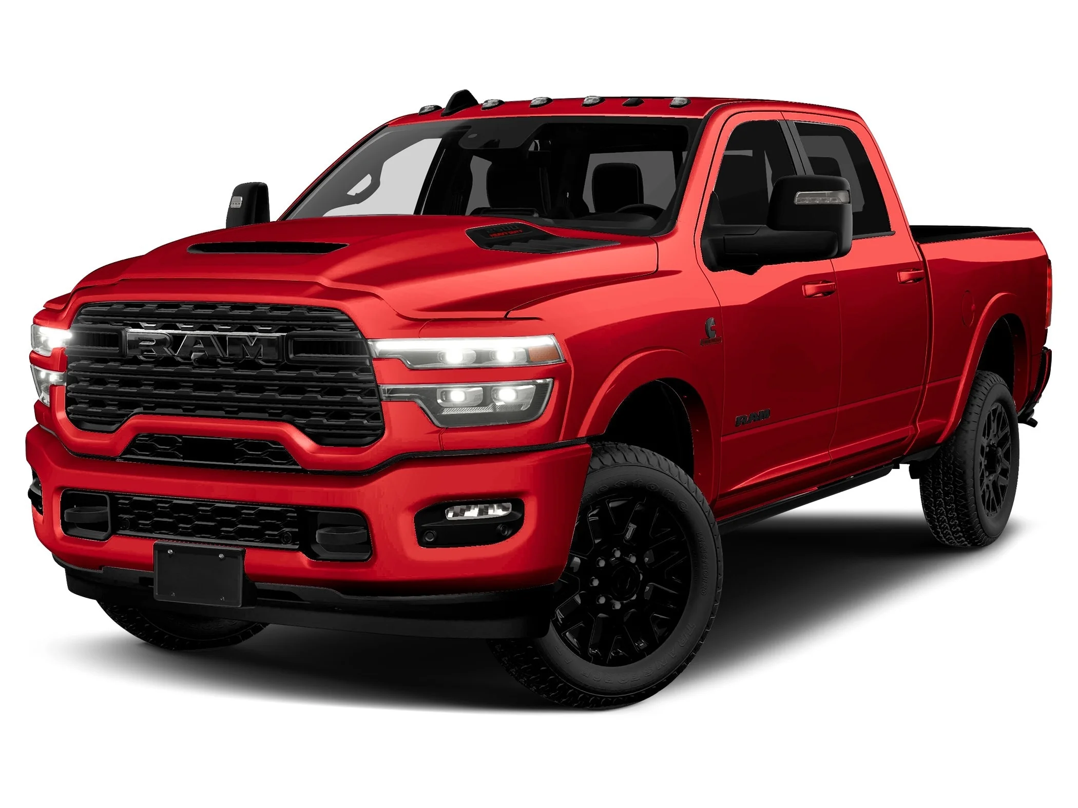 New 2027 Molten Red Pearl-Coat  Paint Ram LIMITED CREW CAB 4X4 image 1
