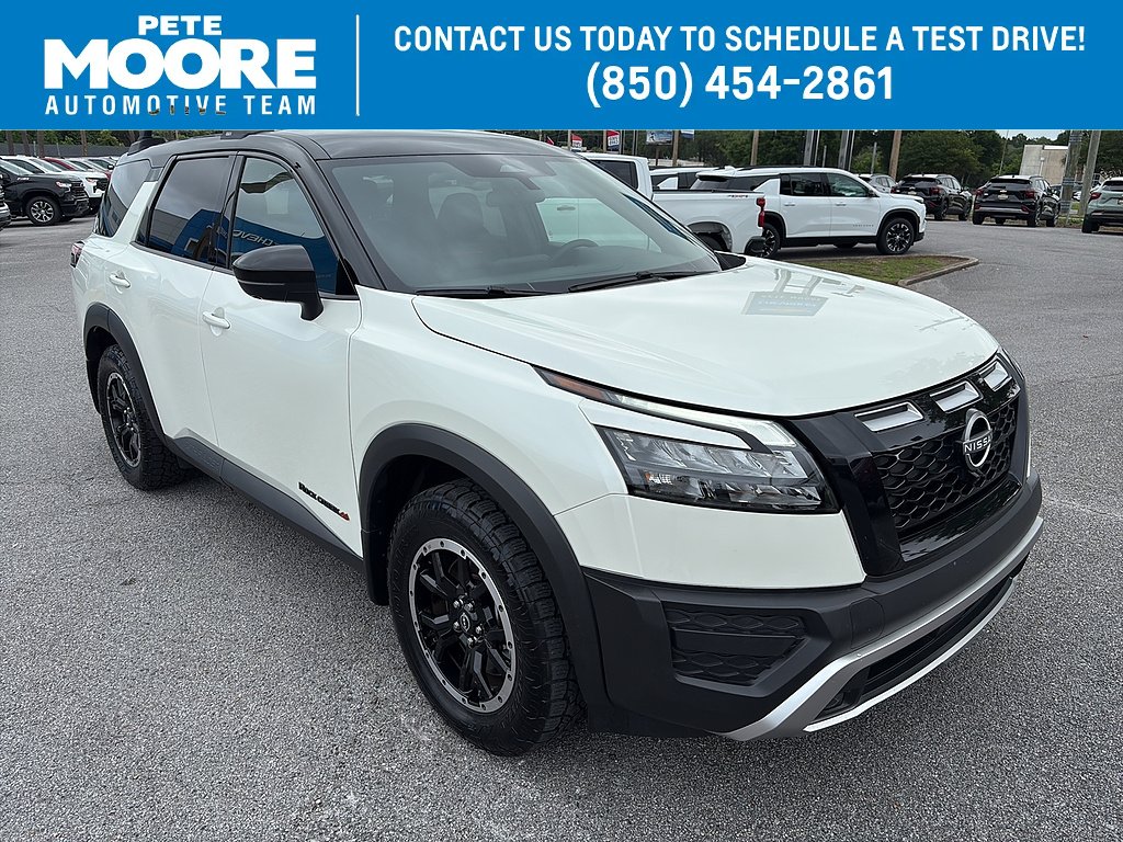 Used 2024 Pearl White TriCoat/Super Black Nissan Rock Creek image 1