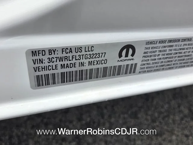 New 2026 Bright White Clear-Coat Exterior Paint RAM Tradesman image 18