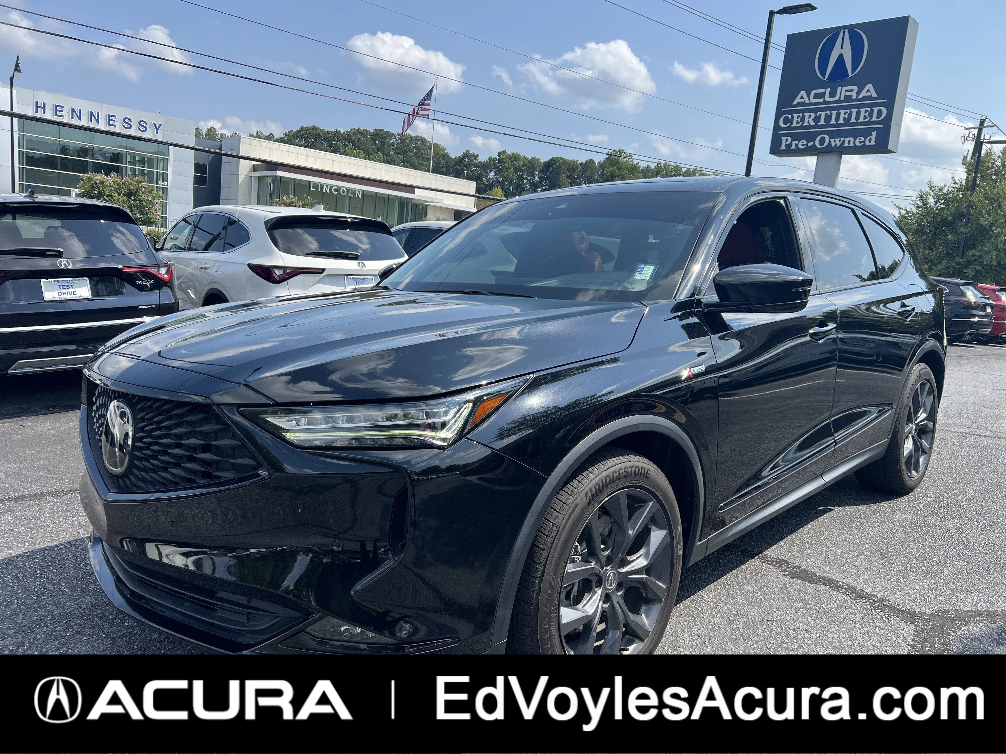 Certified Used 2023 Majestic Black Pearl Acura SH-AWD with A-Spec Package image 1