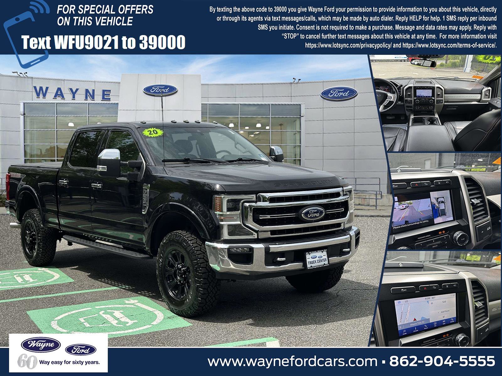 Used 2020 Black Ford LARIAT image 1