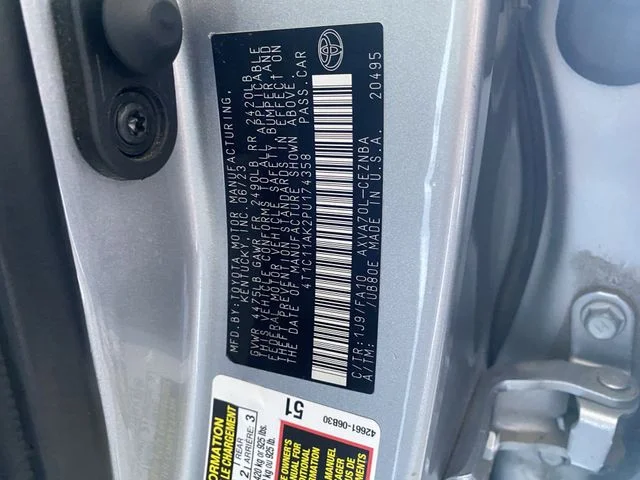 Used 2023 Celestial Silver Metallic Toyota LE image 34