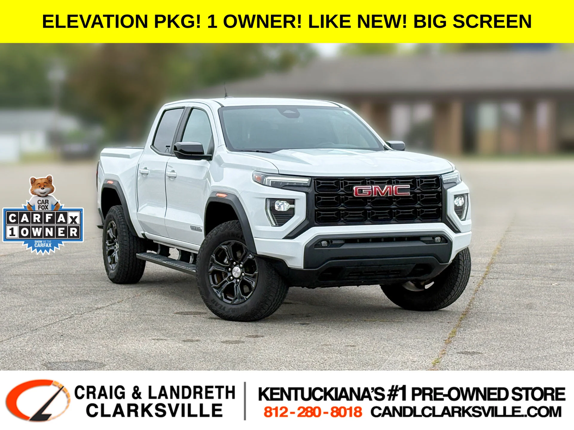 Used 2023 White GMC Elevation image 1