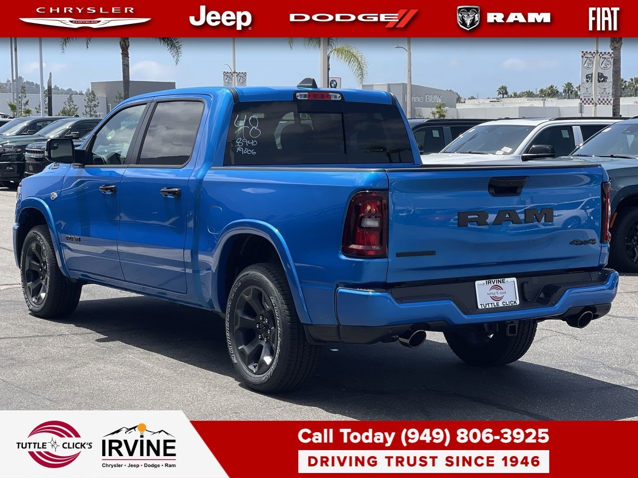 New 2026 Hydro Blue Pearlcoat RAM Big Horn image 4