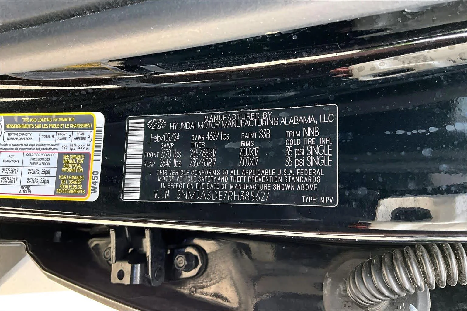 Used 2024 Black Pearl Hyundai SE image 29
