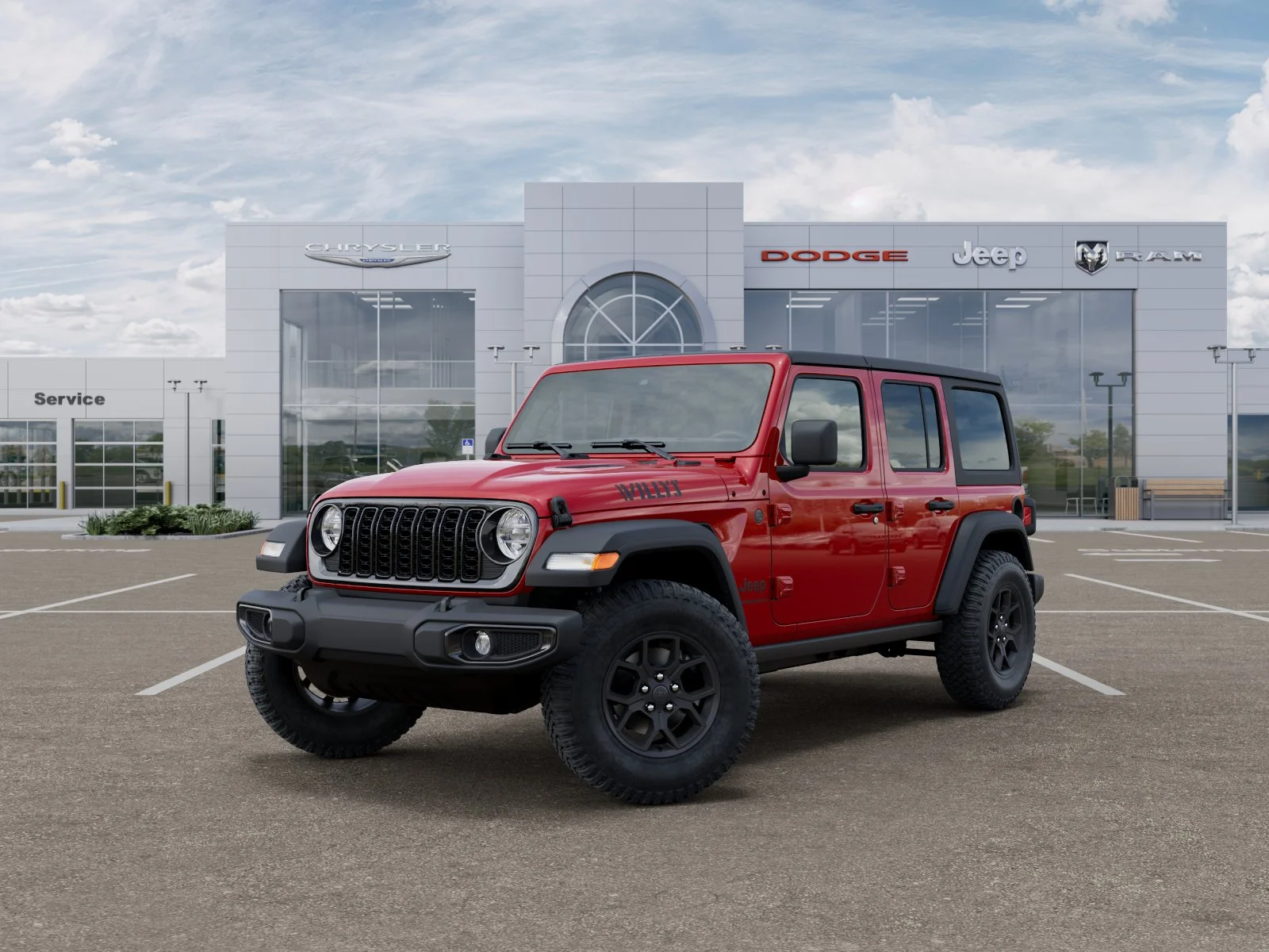 New 2026 Firecracker Red Clear-Coat Exterior Paint Jeep Willys image 27