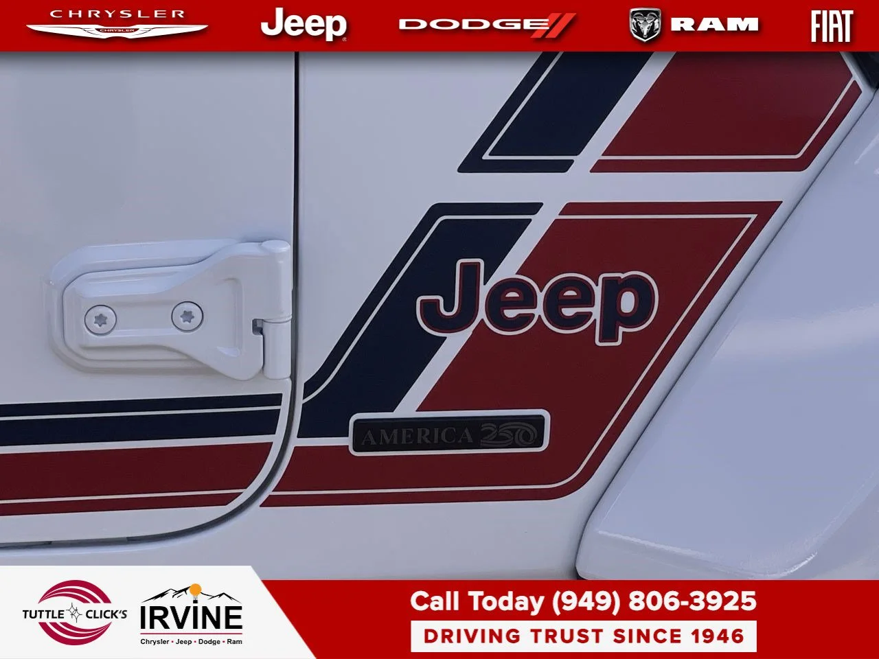 New 2026 Bright White Clear-Coat Exterior Paint Jeep America 250 image 13