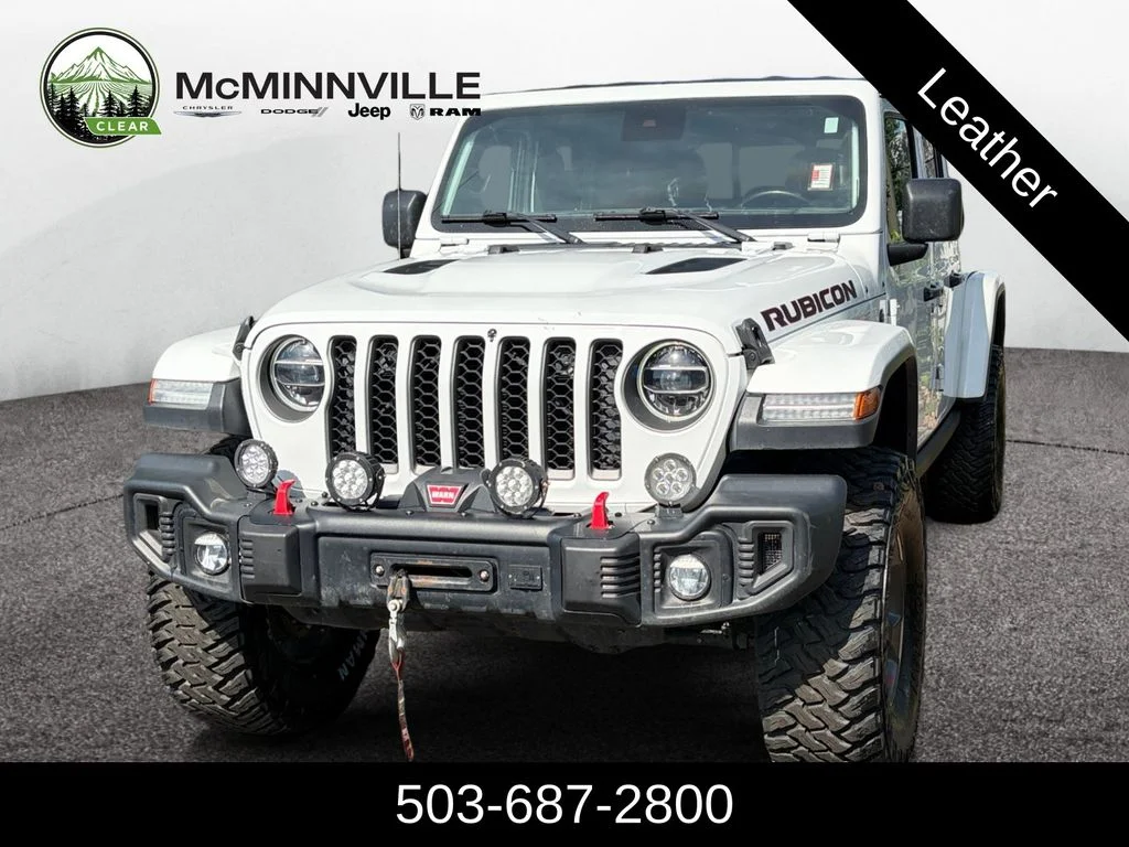 Used 2020 White Jeep Rubicon image 1
