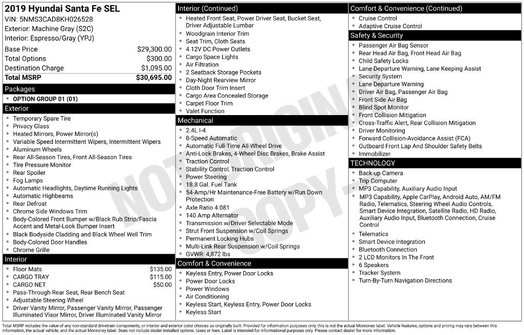 Used 2019 Gray Hyundai SEL image 9