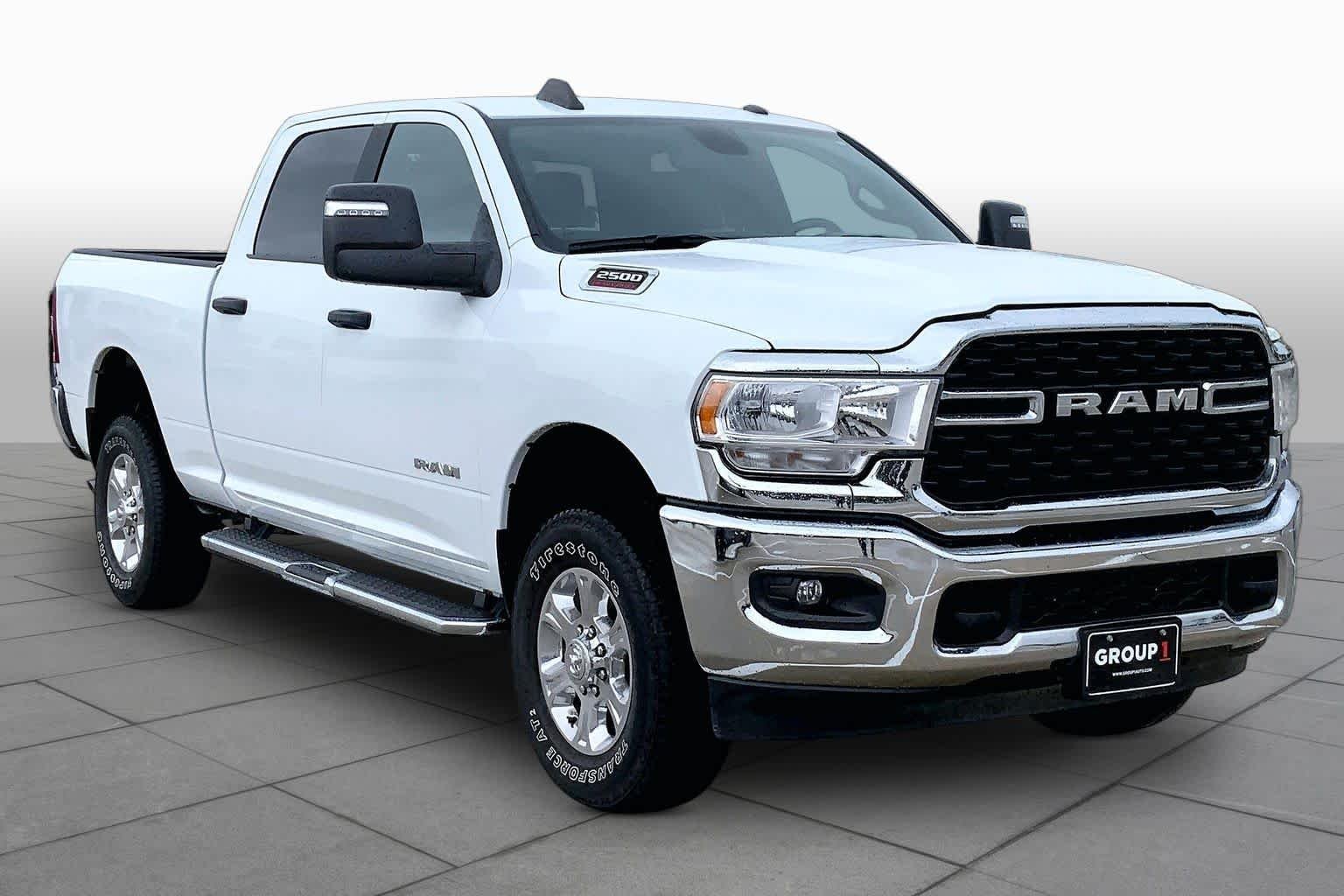 Used 2024 Bright White Clearcoat Ram Big Horn image 3