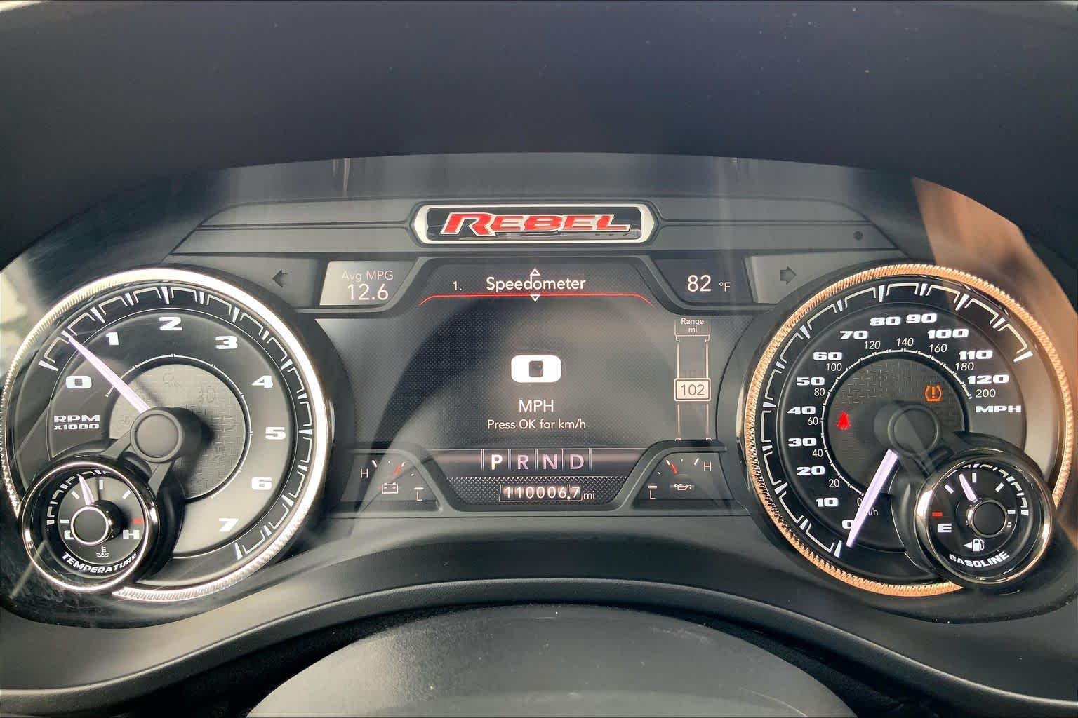 Used 2020 Diamond Black Crystal Pearlcoat Ram Rebel image 26