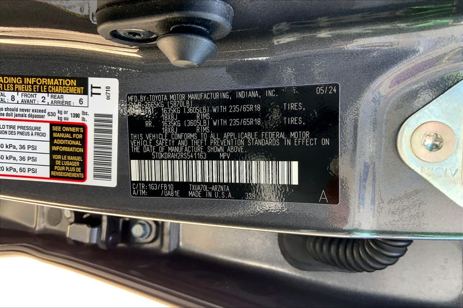 Used 2024 Magnetic Gray Metallic Toyota LE image 34
