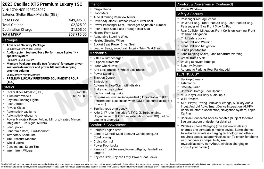 Certified Used 2023 Black Cadillac Premium Luxury image 10