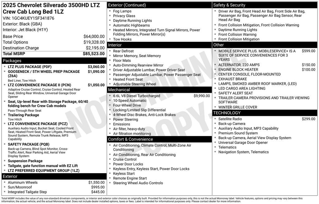 Used 2025 Black Chevrolet LTZ image 26