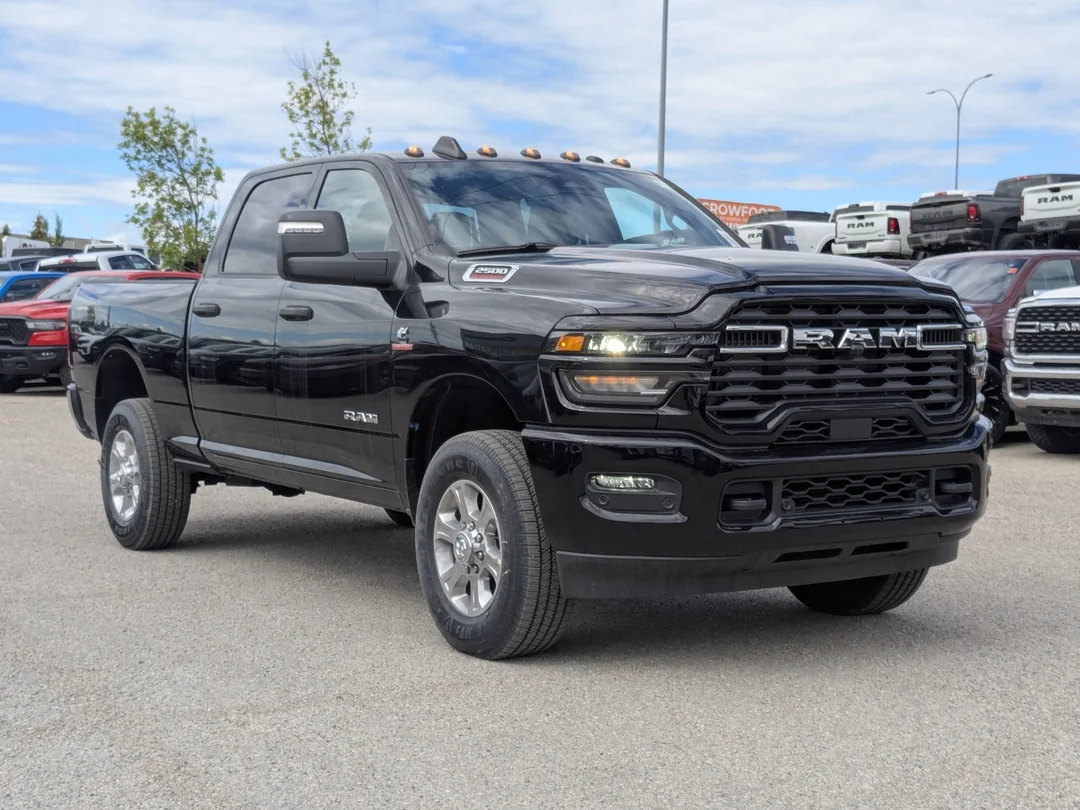 New 2026 Black RAM Big Horn - - 6.7L HO Diesel - 12 Nav - Sport App Pkg - 5th Wheel/Gooseneck Prep & More! image 2