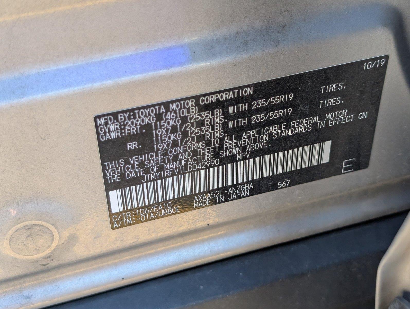 Used 2020 Silver Sky Metallic Toyota Limited image 15