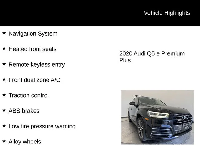 Used 2020 Black Metallic Audi 55 Premium Plus image 6