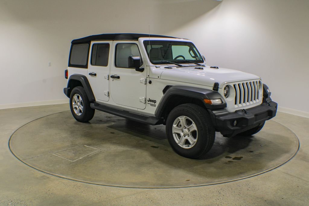 Used 2021 Bright White Clearcoat Jeep Unlimited Sport S image 8