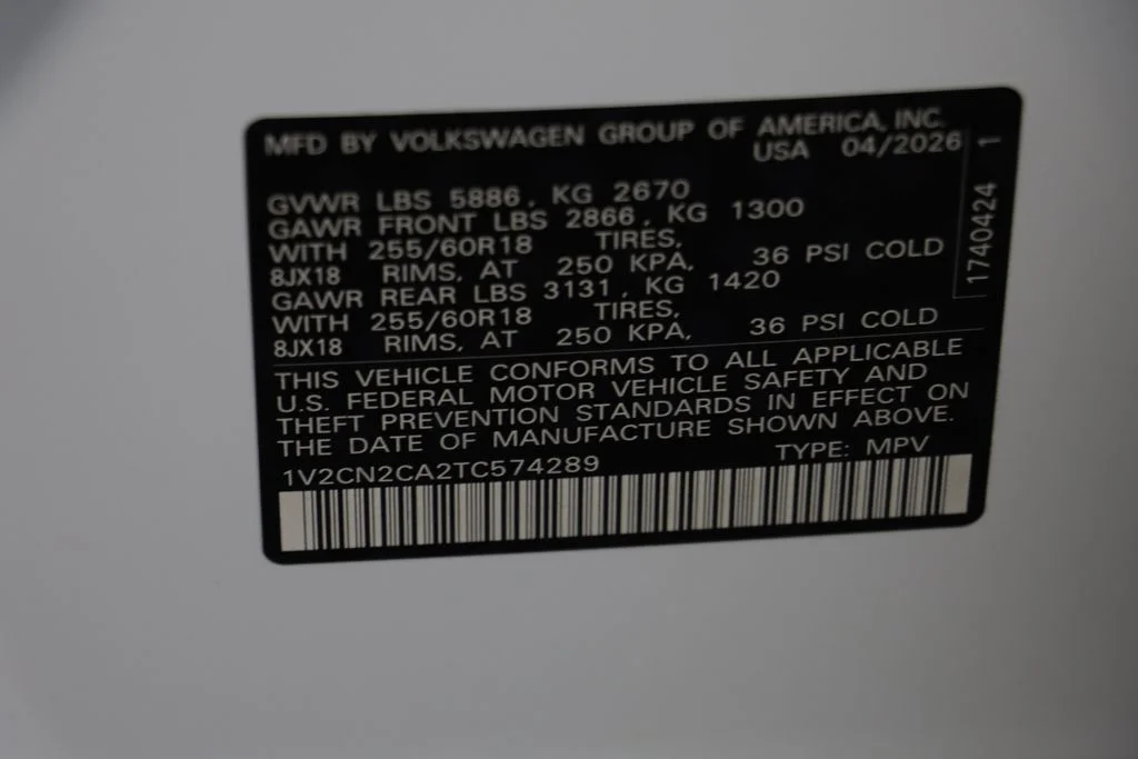 New 2026 Opal White Volkswagen Peak Edition image 24
