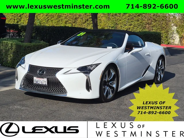 L/Certified 2021 Lexus LC LC 500 Convertible in Westminster #32568