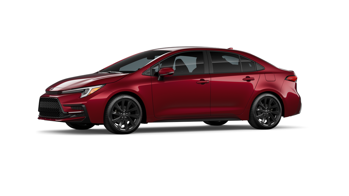 New 2026 Ruby Flare Pearl Toyota Hybrid SE image 3