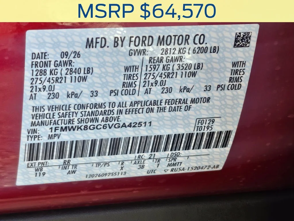 New 2027 Ruby Red Metallic Tinted Clearcoat Ford ST image 40