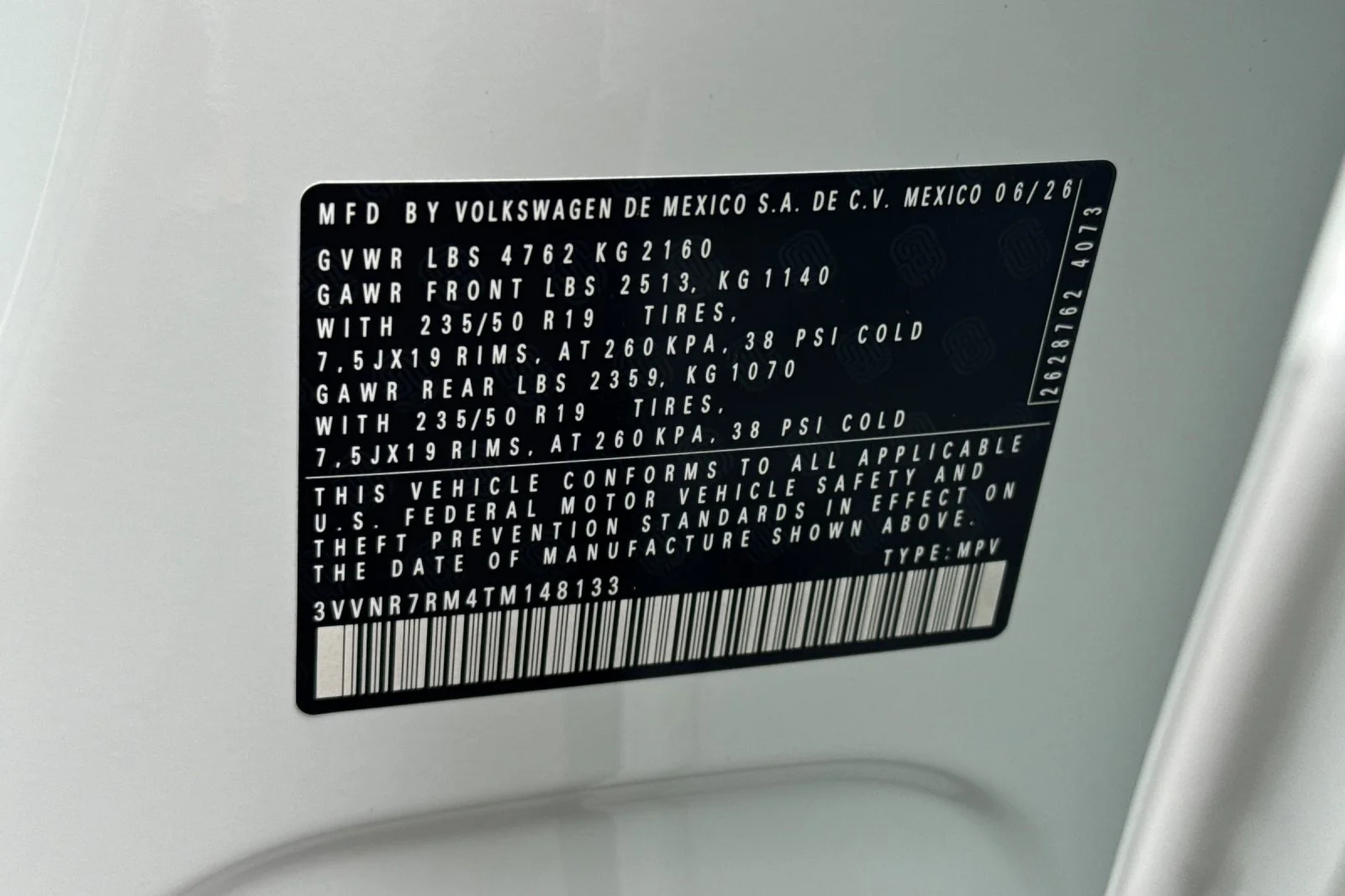 New 2026 White Volkswagen 2.0T SE image 27