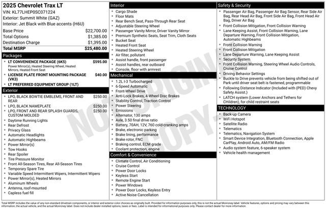 Used 2025 White Chevrolet LT image 27