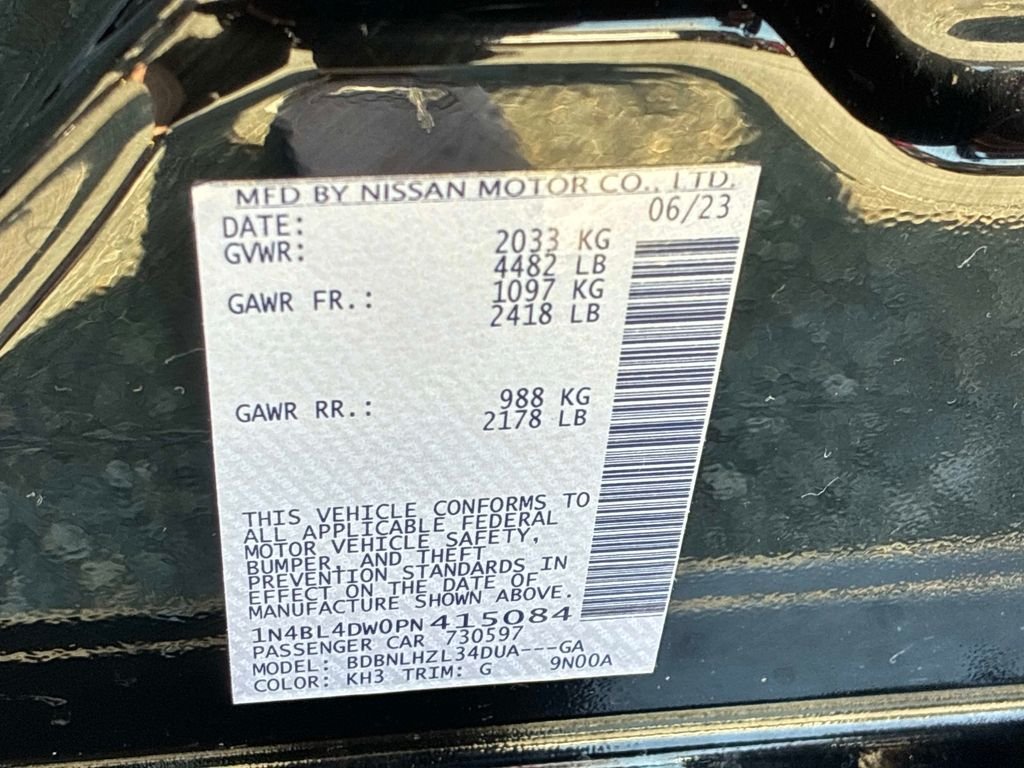 Used 2023 Black Nissan 2.5 SV image 23