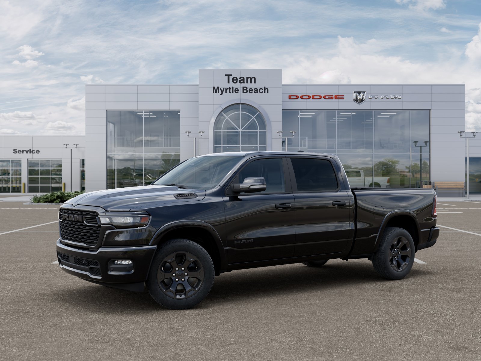 New 2026 Diamond Black Crystal Pearl-Coat Exterior Paint RAM Big Horn/Lone Star image 29