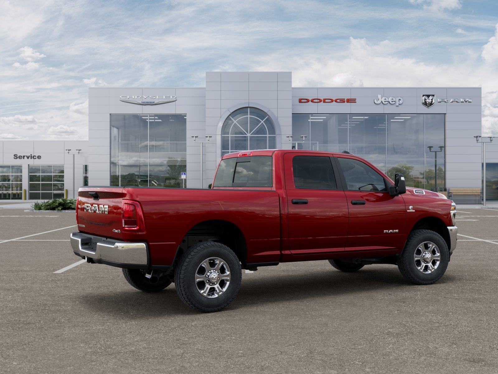 New 2025 Molten Red Pearlcoat RAM Big Horn image 2