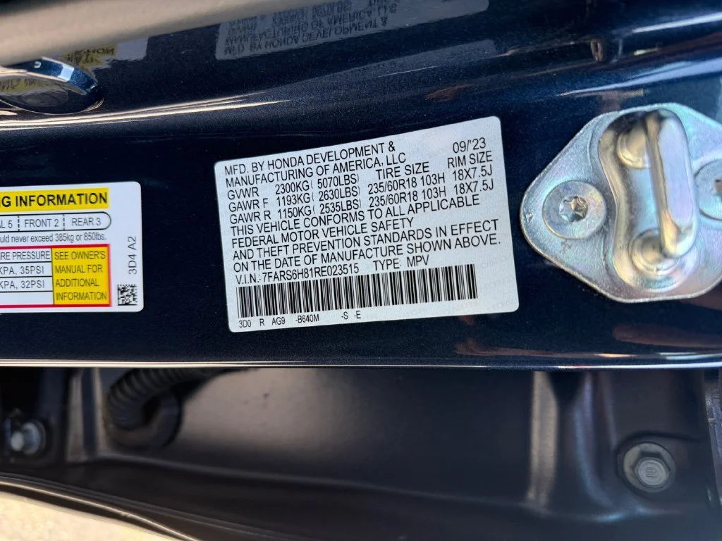 Certified Used 2024 Canyon River Blue Metallic Honda HYBRID AWD SPORT-L image 56
