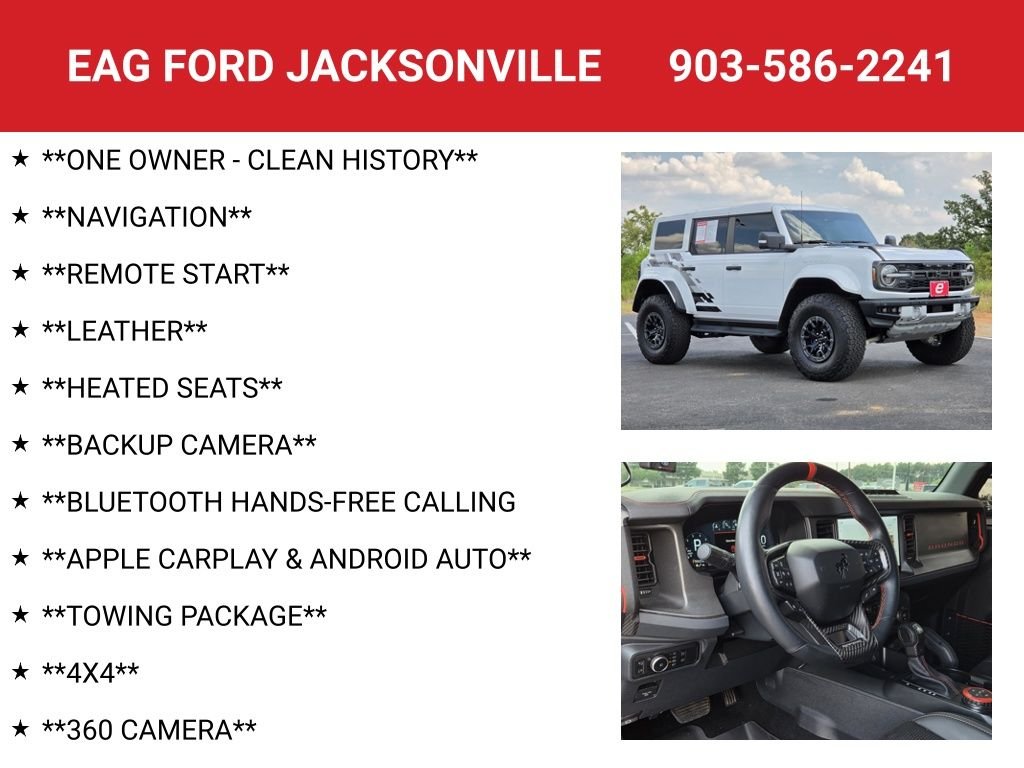 Used 2025 Oxford White Ford Raptor image 4