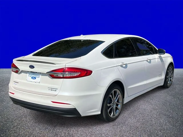 Certified Used 2019 White Platinum Clearcoat Metallic Ford Titanium image 3