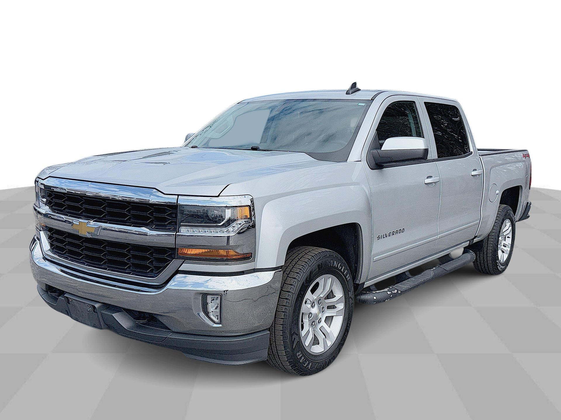SILVER ICE METALLIC 2018 Chevrolet Silverado 1500 LT Crew Cab 4WD Pickup Truck Four-Wheel Drive