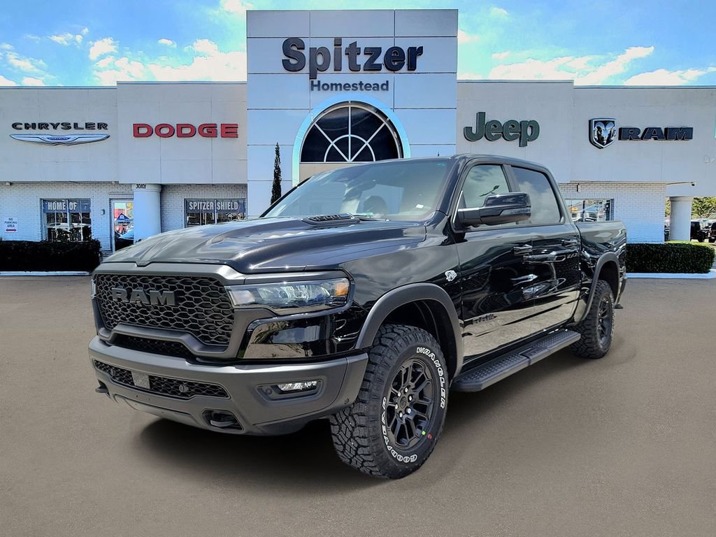 New 2026 Diamond Black Crystal Pearl-Coat Exterior Paint RAM Rebel image 3