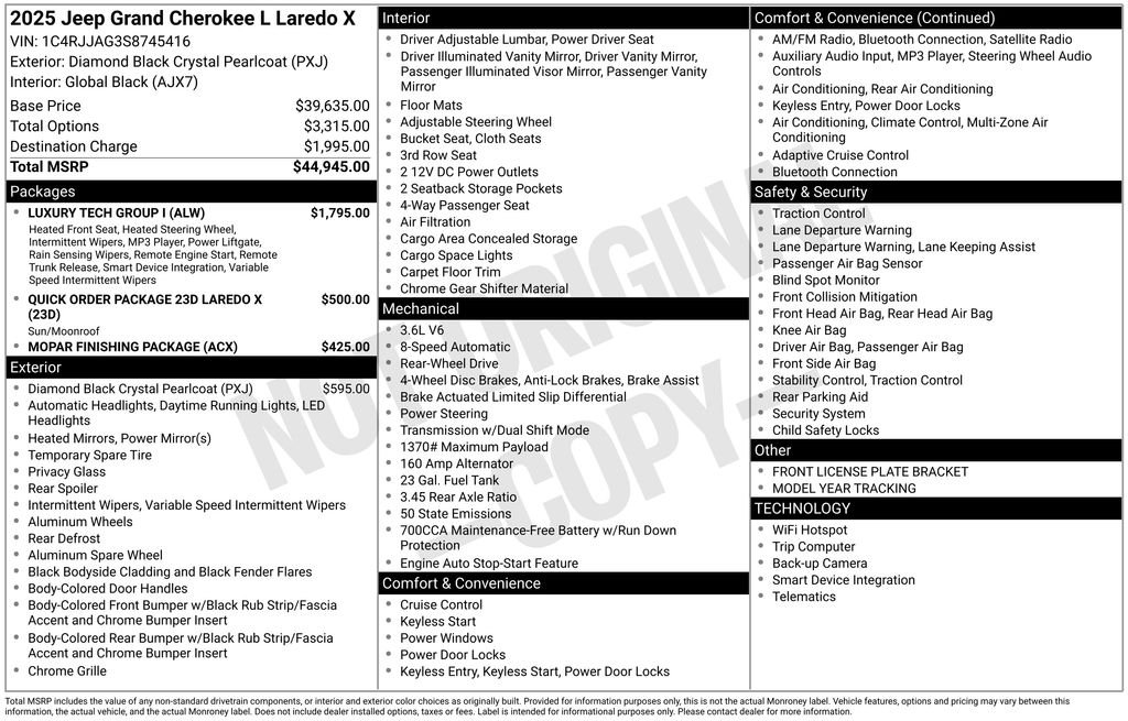 2025 Jeep Grand Cherokee L Laredo - Photo 22