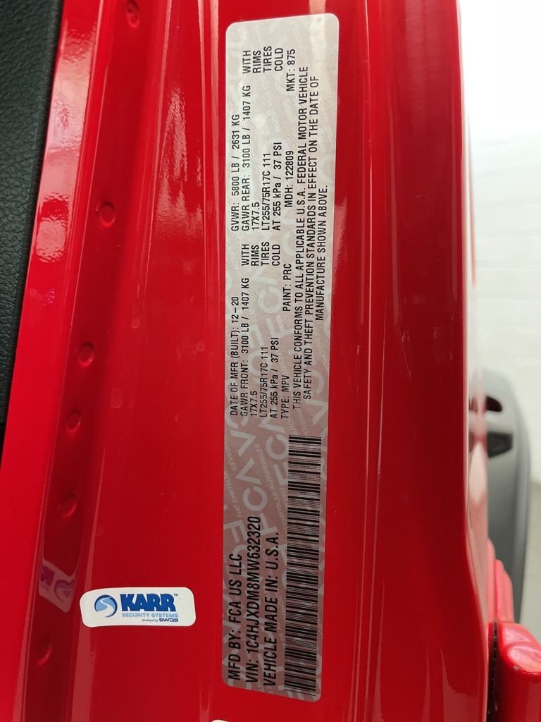 Used 2021 Red Jeep Unlimited Willys image 29