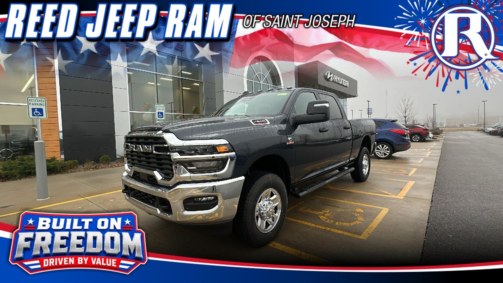 New 2026 Forged Blue Metallic Exterior Paint RAM Tradesman image 1