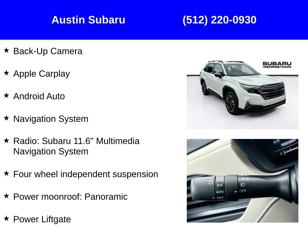 New 2026 White Subaru Premium Hybrid image 9