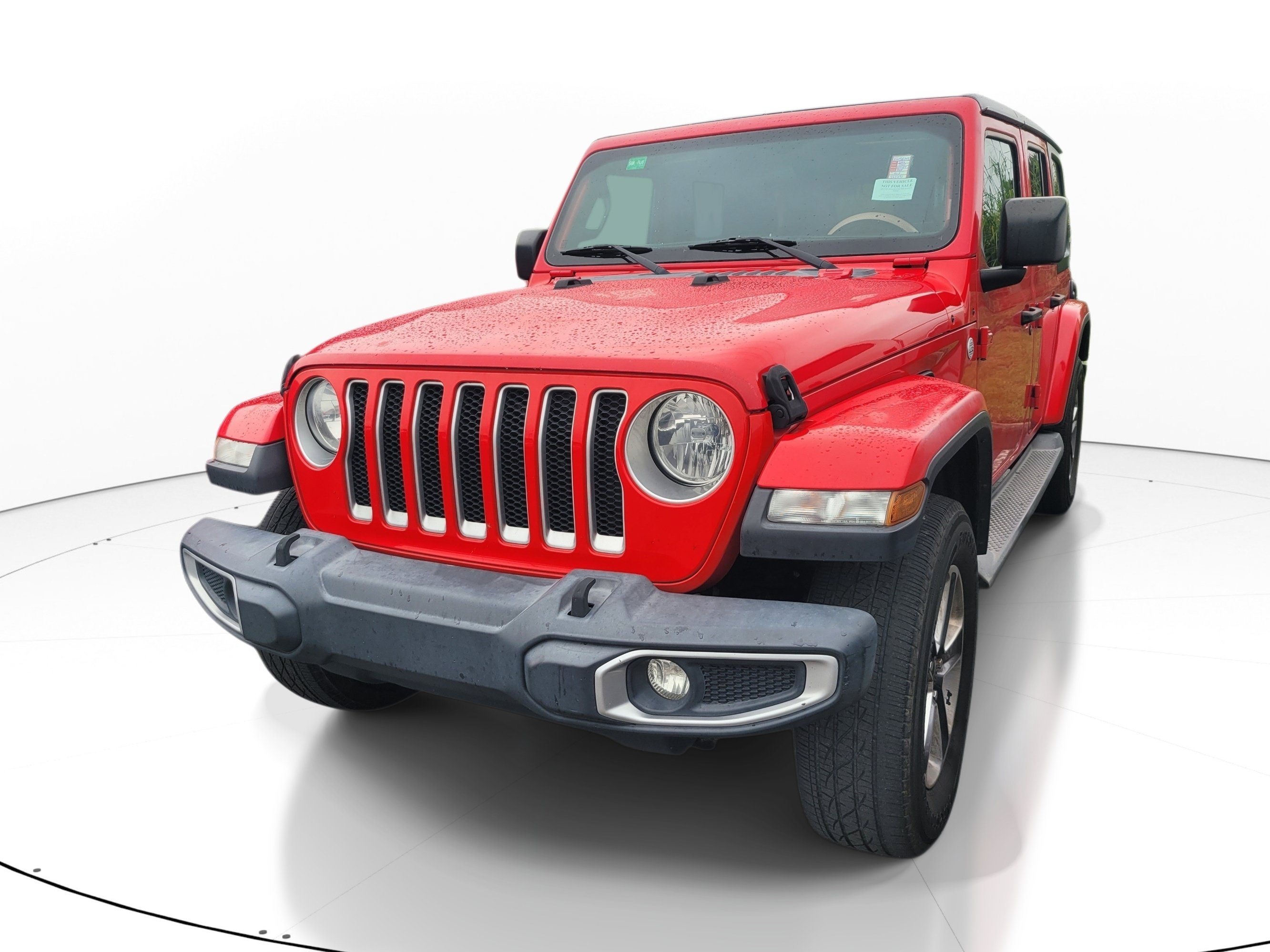 Used 2019 Firecracker Red Clearcoat Jeep Sahara image 3