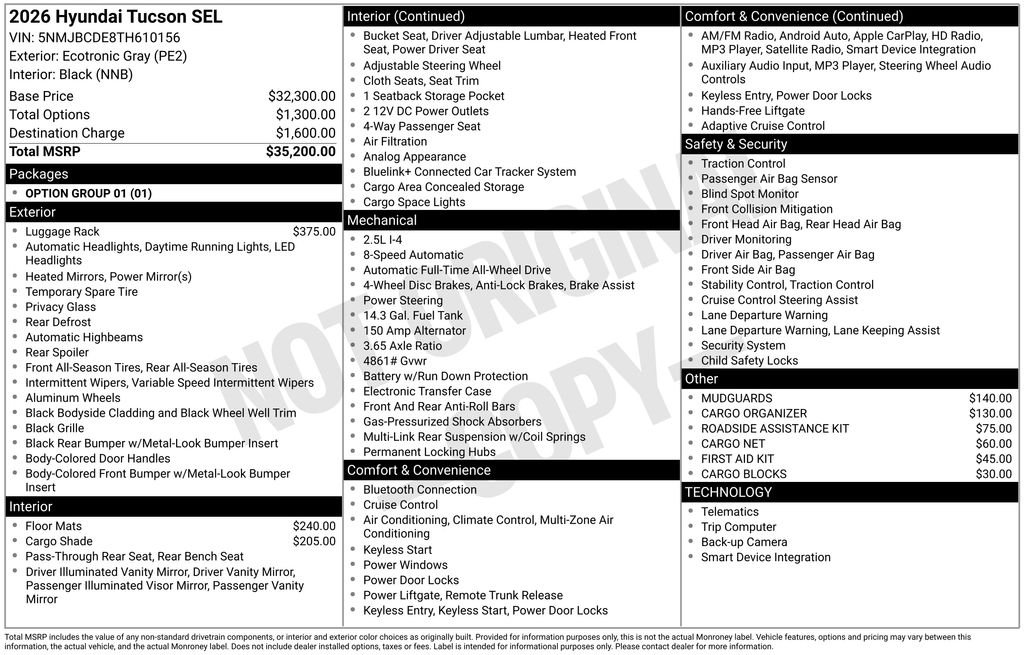 2026 Hyundai Tucson SEL - Photo 23