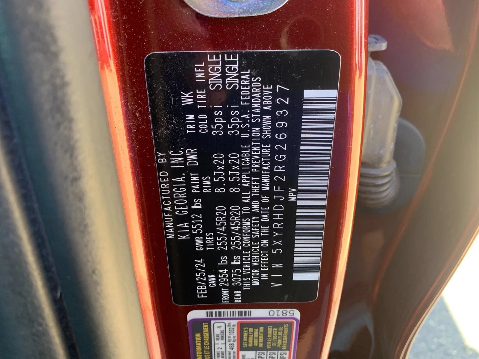 Used 2024 Red Kia X-Line EX image 32