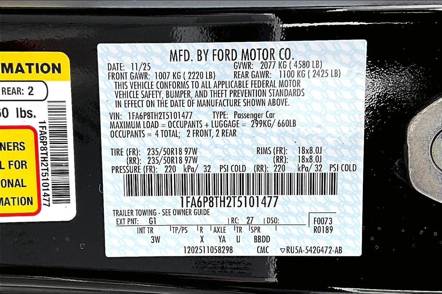 New 2026 Shadow Black Ford EcoBoost® Premium Fastback image 12