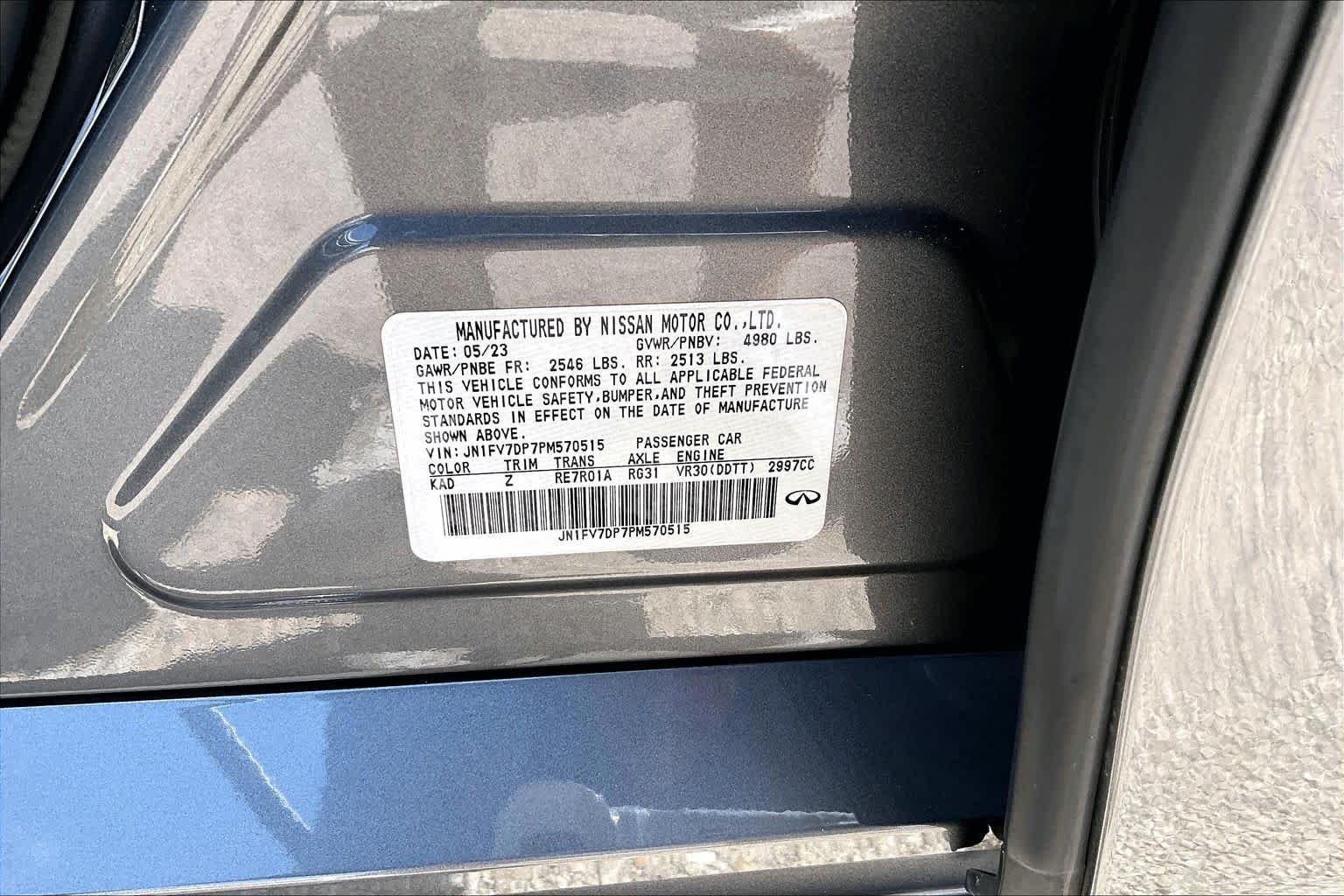 Used 2023 Graphite Shadow INFINITI RED SPORT 400 image 37