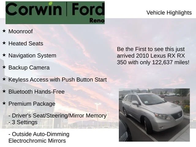 Used 2010 Silver Lexus 350 image 4