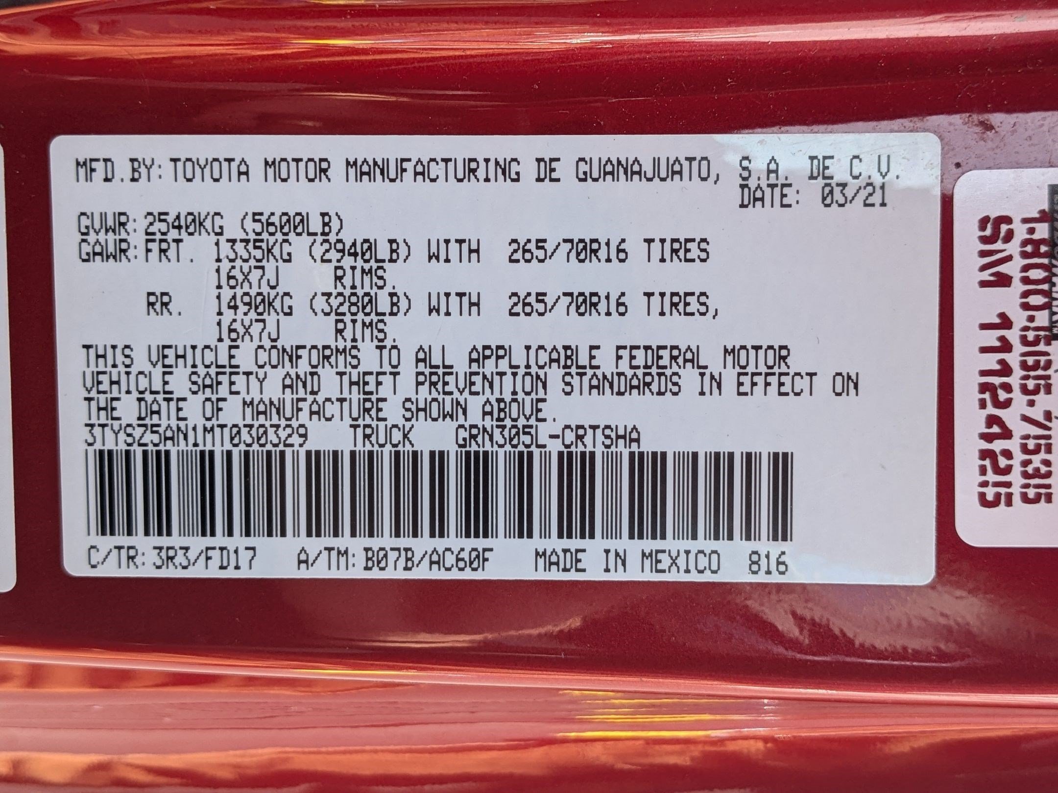 Used 2021 Barcelona Red Metallic Toyota TRD Off Road image 35