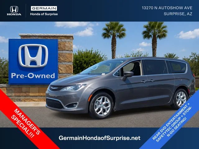 Used 2018 Granite Crystal Metallic Clearcoat Chrysler Touring Plus image 1