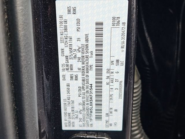Used 2025 Black Metallic Ford LARIAT image 35